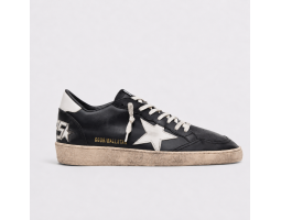 Ball Star in black nappa with white leather star and heel tab