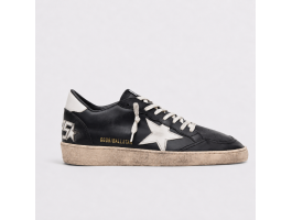 Ball Star in black nappa with white leather star and heel tab