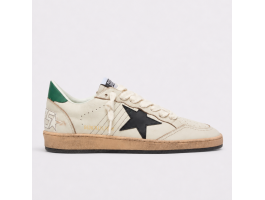 Ball Star With Black Leather Star and Green Leather Heel Tab Ball Star With Black Leather Star and Green Leather Heel Tab
