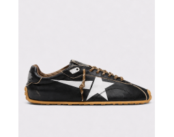 Marathon Speed Black Leather Silver Star Marathon Speed Black Leather Silver Star