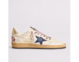 Ball Star Blue Suede Star Platinum Heel Tab