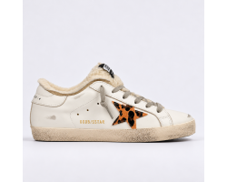 Super Star Winter - White Shearling Leopard Print Pony Super Star Winter - White Shearling Leopard Print Pony