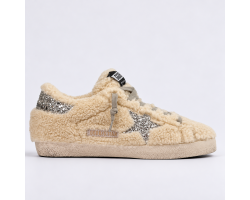 Super Star Winter - Beige Shearling Glittered Super Star Winter - Beige Shearling Glittered
