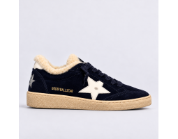 Ball Star Winter - Blue Suede with White Leather Star and Heel Tab
