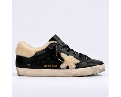 Super Star Winter - Black With Shearling Star Super Star Winter - Black With Shearling Star