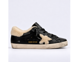 Super Star Winter - Black With Shearling Star