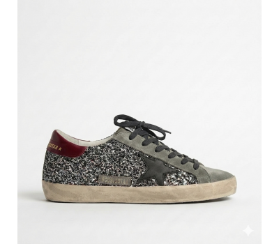 Golden Goose Super-Star Glitter Grey