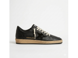 Ball Star in Black Nappa With Suede Star and Nappa Heel Tab