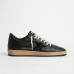 Golden Goose Ball Star in Black Nappa With Suede Star and Nappa Heel Tab Golden Goose Ball Star in Black Nappa With Suede Star and Nappa Heel Tab