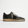 Ball Star in Black Nappa With Suede Star and Nappa Heel Tab
