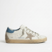 Golden Goose Super-Star Sky Blue Heel Tab