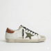 Golden Goose Super-Star With Olive Green Canvas Star