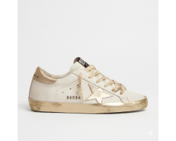 Super-Star Donna Con Foxing Sparkle Dorato