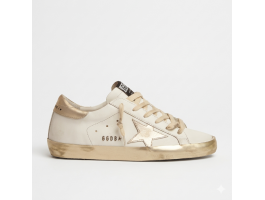 Super-Star Donna Con Foxing Sparkle Dorato