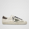 Super-Star With Green Leather Star and Gray Leather Heel Tab