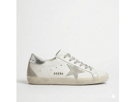 Super-Star With Silver Heel Tab and Metal Stud Lettering