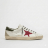 Super Star With Red Suede Star And Green Leather Heel Tab