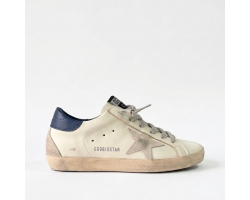 Super-Star With Suede Star and Blue Heel Tab Super-Star With Suede Star and Blue Heel Tab