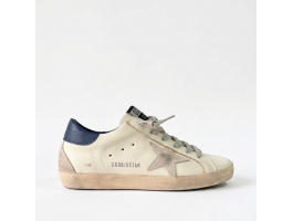 Super-Star With Suede Star and Blue Heel Tab