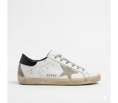 Golden Goose Super-Star Black Heel Tab