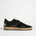 Golden Goose Ball-Star Wmns Black Glitter