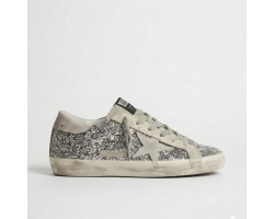 Super-Star in Silver Glitter With Ice-Gray Suede Super-Star in Silver Glitter With Ice-Gray Suede