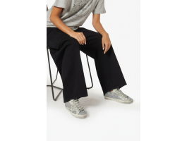 Super-Star in Silver Glitter With Ice-Gray Suede