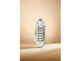 Super-Star Ski in Light Gray Nylon With Metallic Star