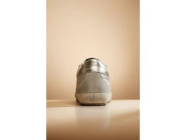 Super-Star Ski in Light Gray Nylon With Metallic Star