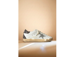 Super-Star Wmns White Silver Black Glitter