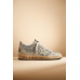 Golden Goose Ball-Star in Silver Glitter With Ice-gray Suede Inserts