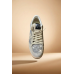 Golden Goose Ball-Star in Silver Glitter With Ice-gray Suede Inserts