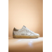 Golden Goose Super Star Donna Bianche in Pelle Con Talloncino Glitter