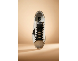 Super-Star Black Croc-Print Star