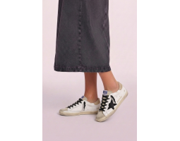 Super-Star Black Croc-Print Star