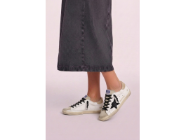 Super-Star Black Croc-Print Star