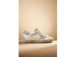 Super-Star Gray Silver Glitter Heel Tab