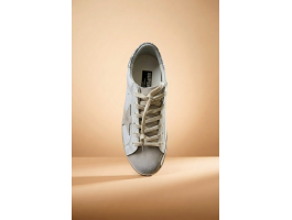 Super-Star Gray Silver Glitter Heel Tab