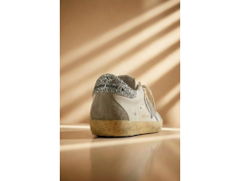 Super-Star Gray Silver Glitter Heel Tab