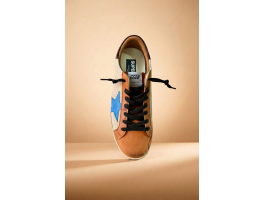 Super-Star LTD With Light Blue Star And Crocodile-Print Heel Tab