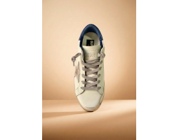 Super-Star With Suede Star and Blue Heel Tab