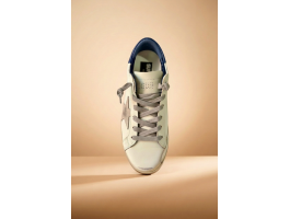 Super-Star With Suede Star and Blue Heel Tab