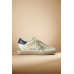 Golden Goose Super-Star With Suede Star and Blue Heel Tab