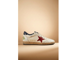 Ball Star Brown Nubuck Star And Nappa Heel Tab