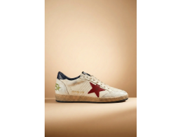 Ball Star Brown Nubuck Star And Nappa Heel Tab