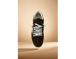 Ball Star Brown Suede Silver Glitter Star