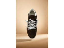 Ball Star Brown Suede Silver Glitter Star