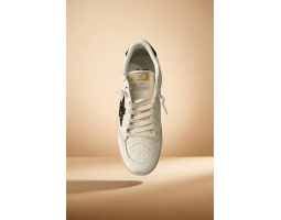 Ball Star Brown Suede Silver Glitter Star